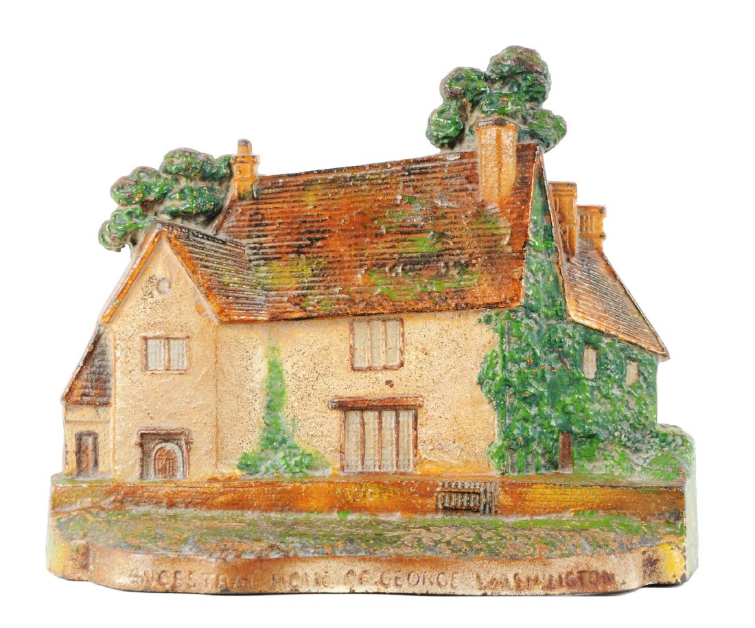 Cast Iron Sulgrave Manor House Doorstop. (1 of 2)