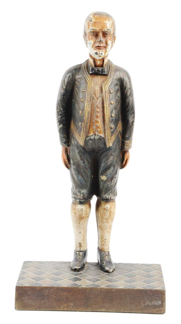 Cast Iron Butler on Base Doorstop. (1 of 2)