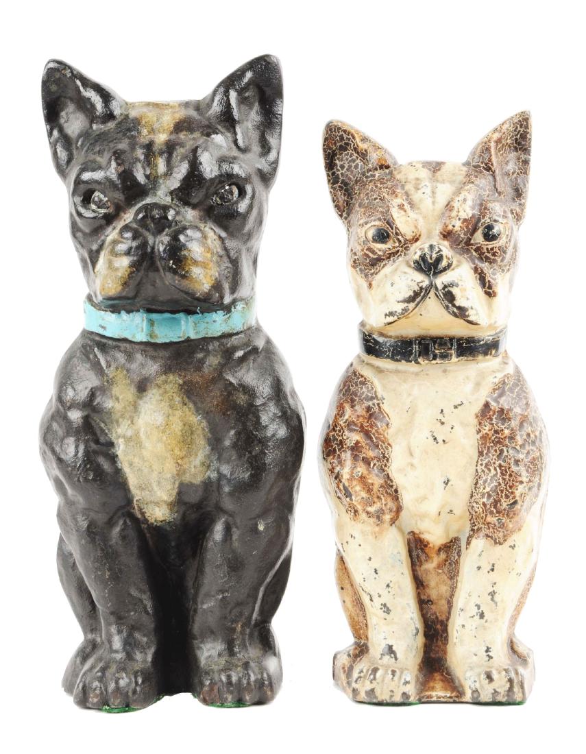 Lot of 2: Cast Iron Assorted Boston Terrier Dog (1 of 2)