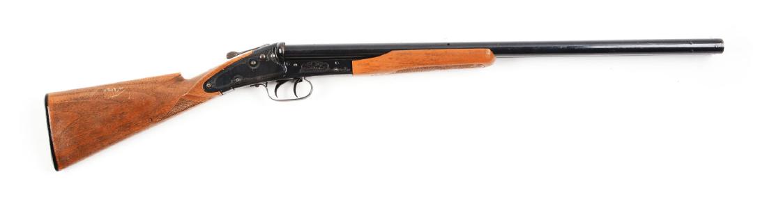 Daisy Model 410 Side by Side Air Rifle.: Plastic stock with some wear, no cracks, blueing is 75% with wear and some small dents and scratches. Front and rear sights are in good condition. Condition:Dimensions: