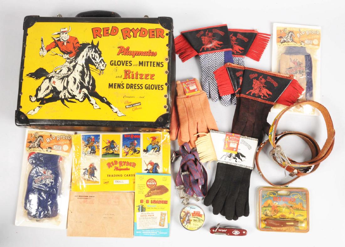 Unusual Red Ryder Playmates Gloves & Mittens Case. (1 of 1)