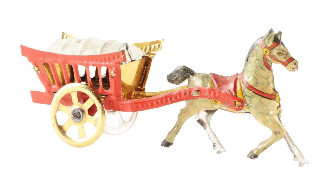 German Tin Litho Meier Horse Drawn Wagon Penny Toy. (1 of 2)