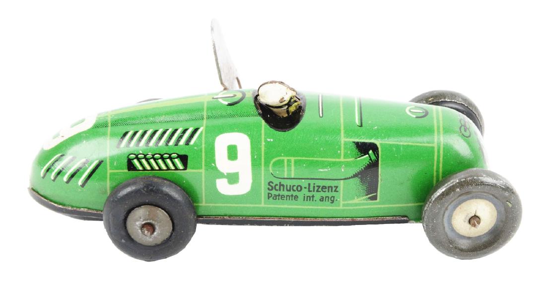 Scarce German Schuco Tin Litho Wind Up Race Car. (1 of 4)