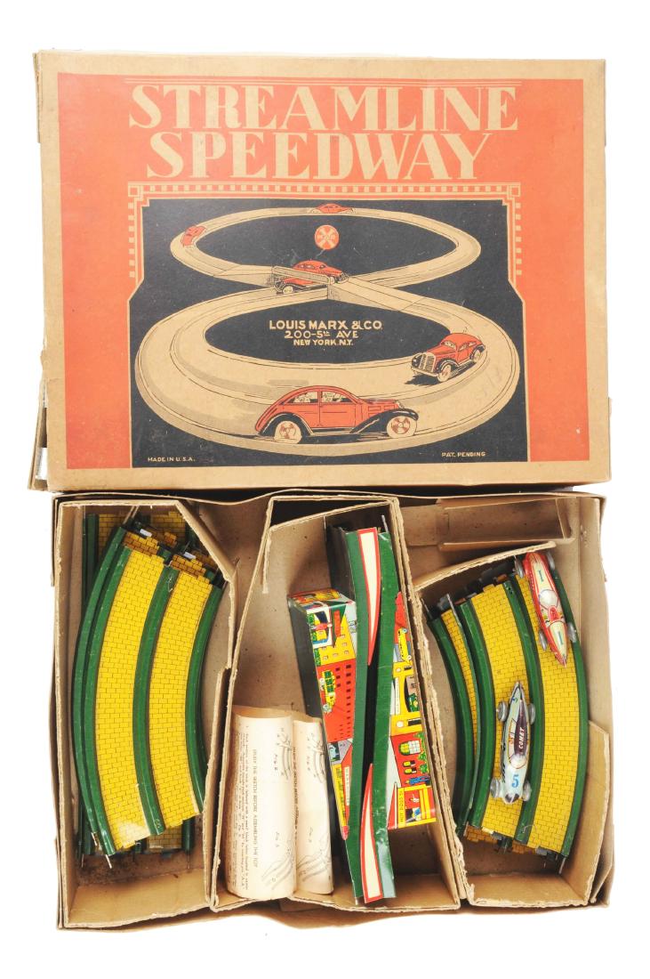 Marx Tin Litho Streamline Speedway Set. (1 of 1)