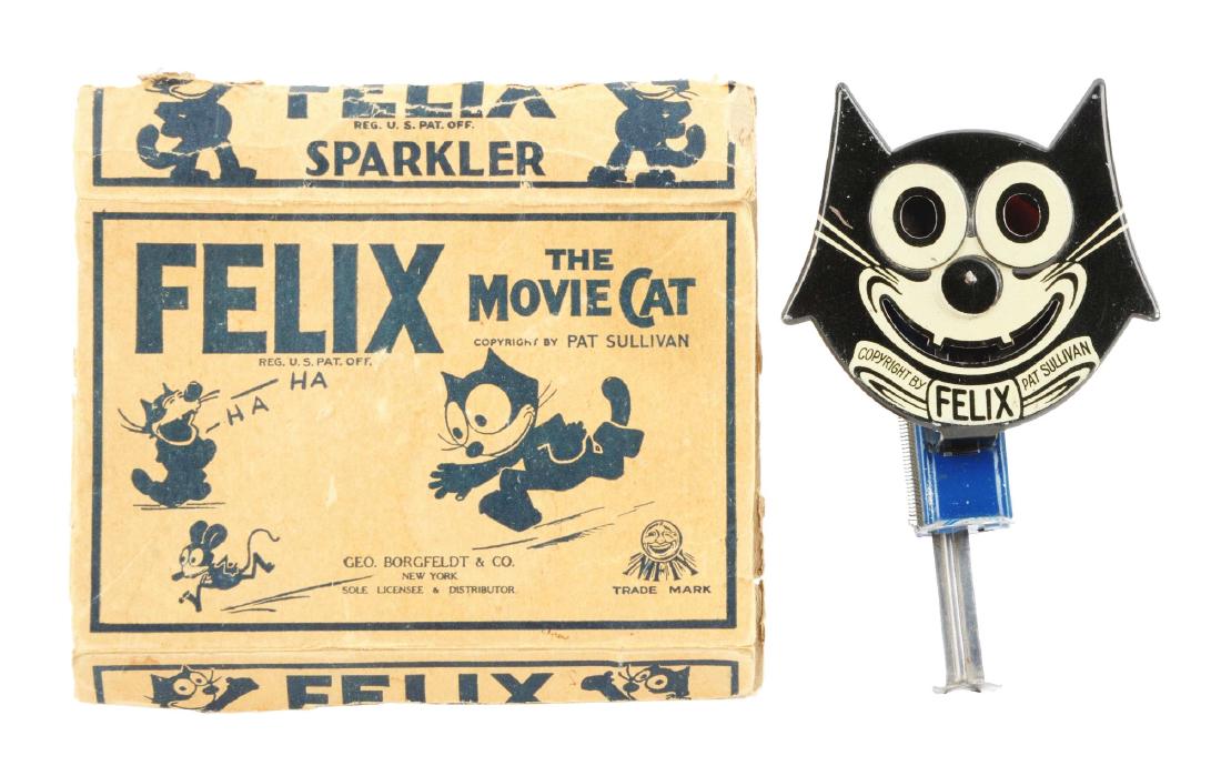 Niffy Tin Litho Felix The Cat Sparkler.