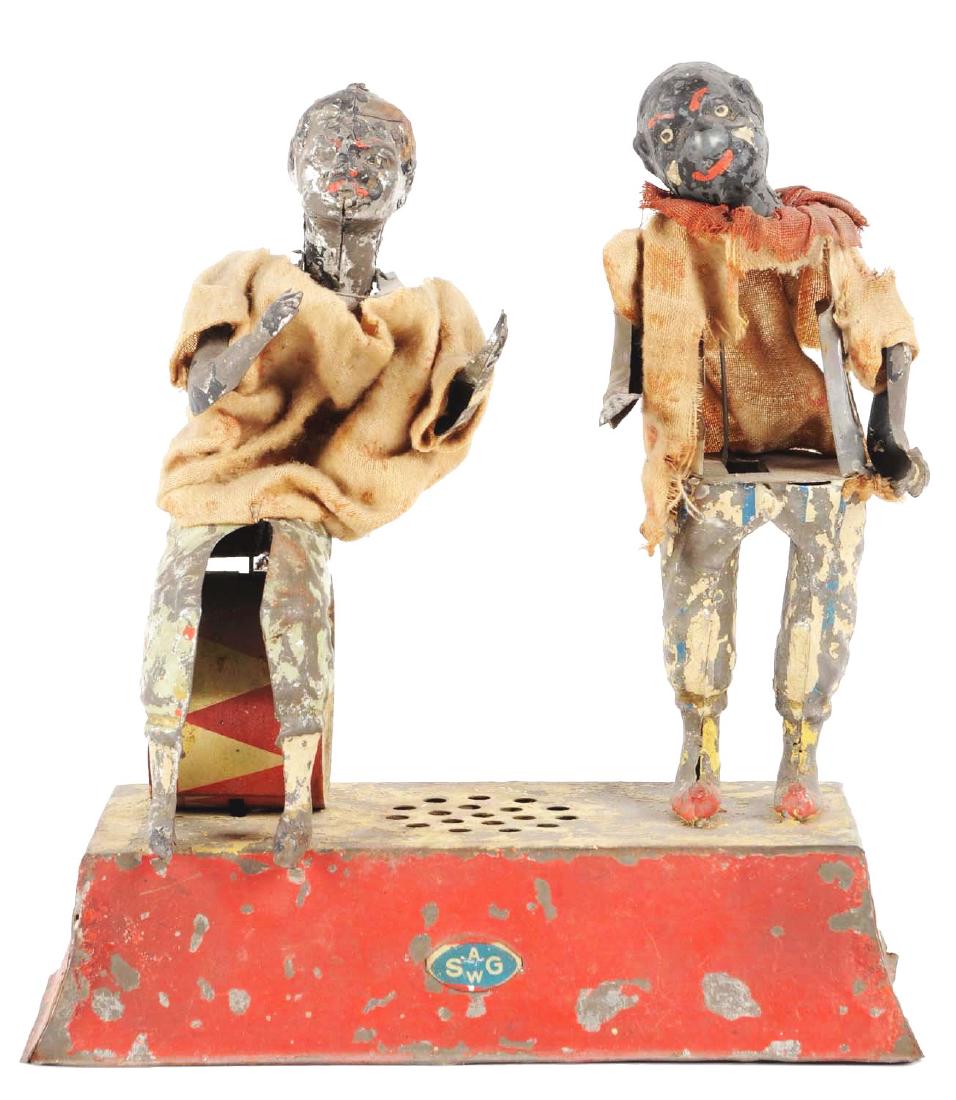 Early German Hand Painted African Americans on Base (1 of 6)