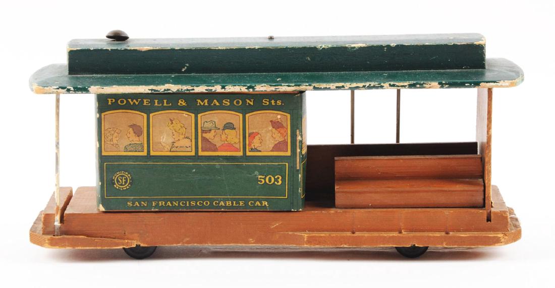 Unusual Early Paper on Wood San Francisco Cable Car (1 of 6)