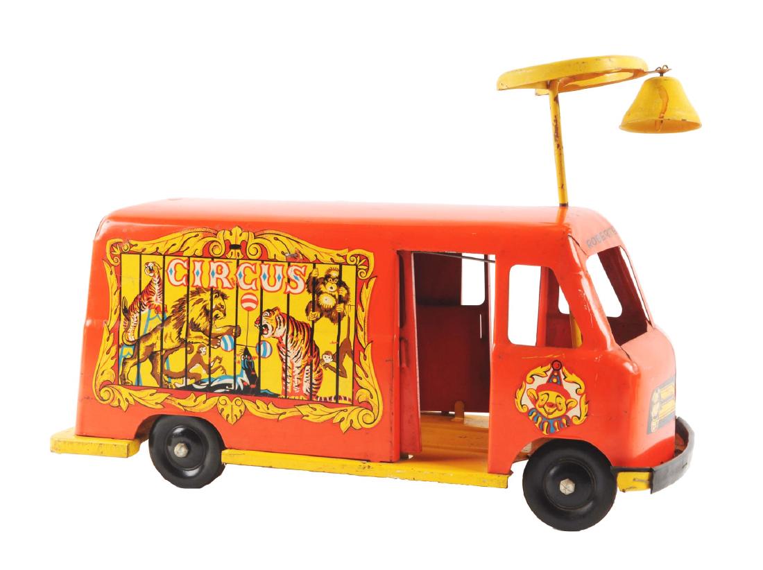 Pressed Steel Robert's U Ride It Circus Truck. (1 of 5)