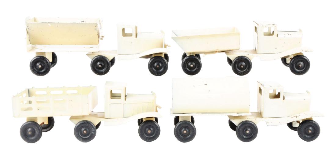 Lot of 4: Pressed Steel Geirard Truck Set. (1 of 2)