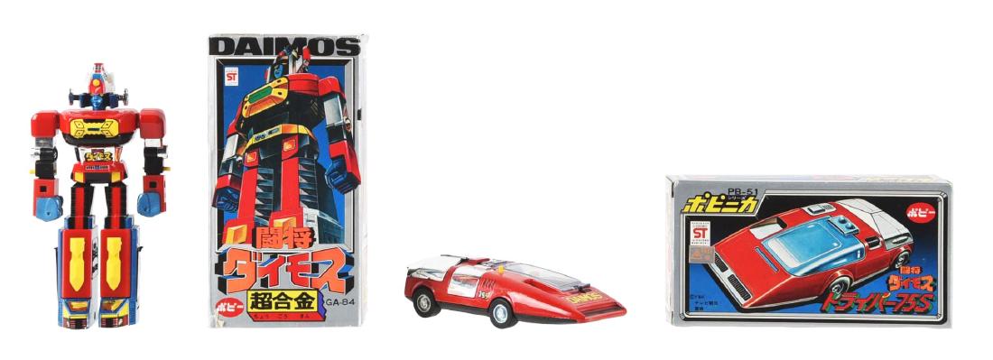 Lot of 2: Daimos Chogokin Robot GA-84 & Traiper-75S (1 of 2)