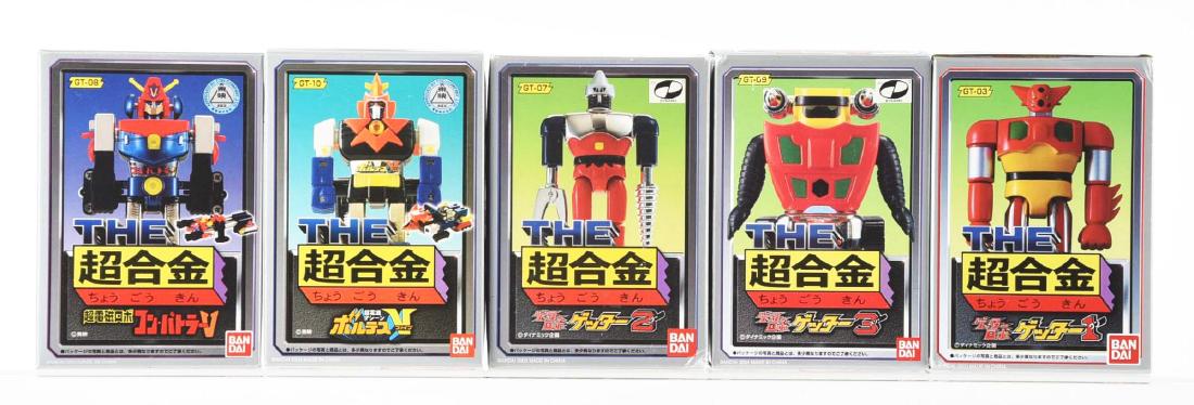 Lot of 5: The Chogokin Voltes, Combattra, & Getter Set. (1 of 1)