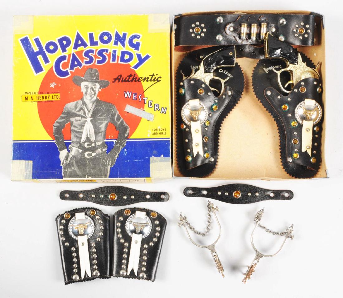 Hop A'Long Cassidy Authentic Western Double Holster (1 of 1)