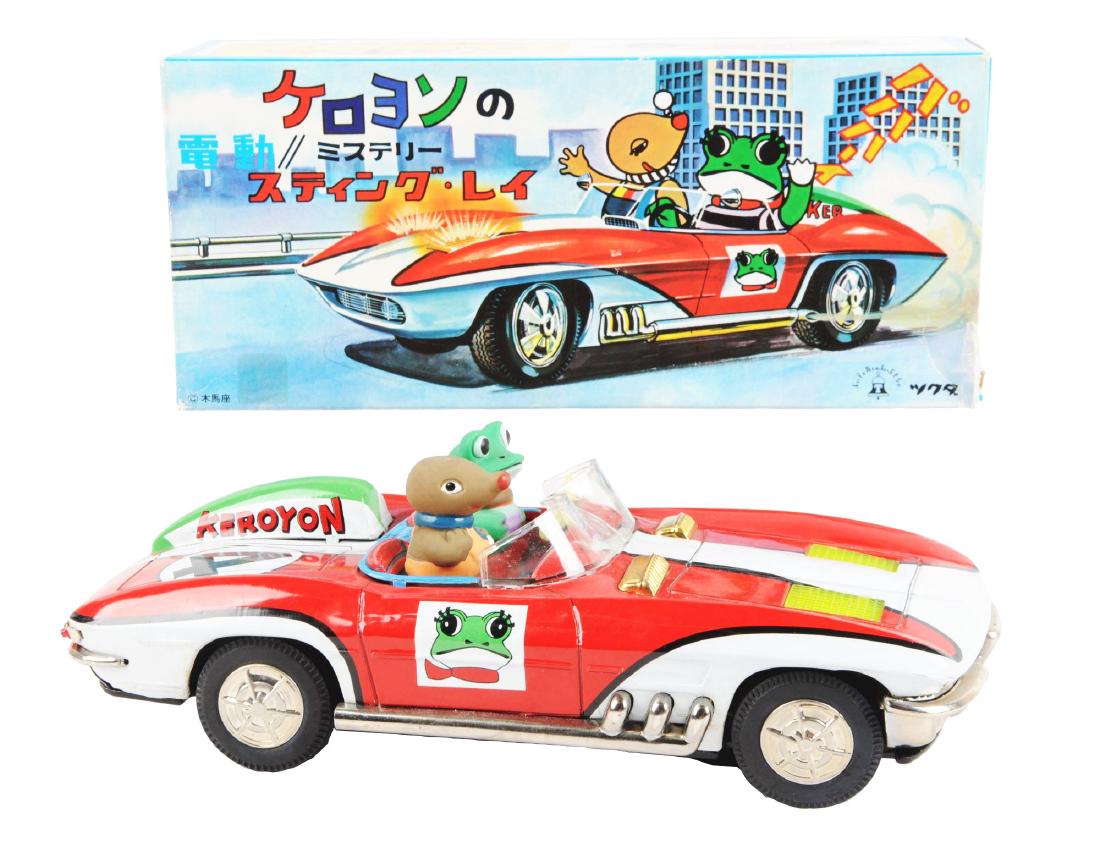 Japanese Tin Litho Battery Operated Keroyon Corvette (1 of 7)