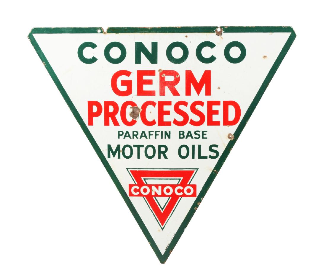 Conoco Germ Processed Oils w/ Logo Triangle Shaped (1 of 7)