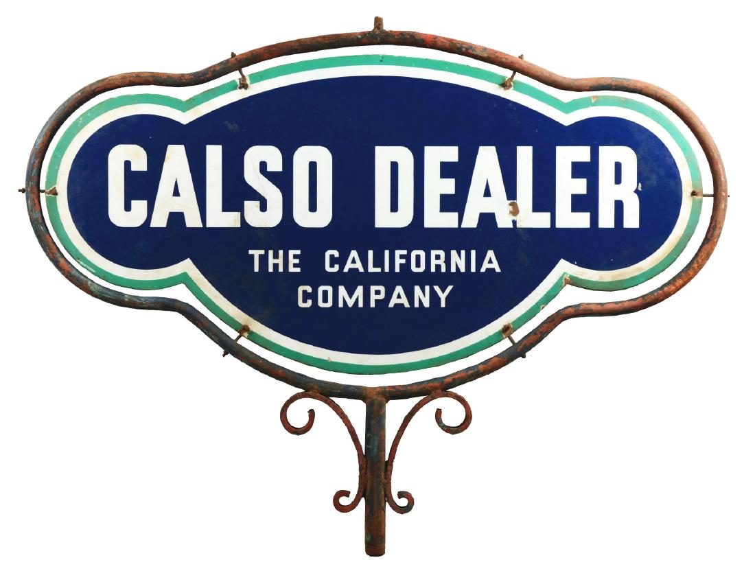 Calso Dealer "The California Company" Porcelain Cloud (1 of 4)