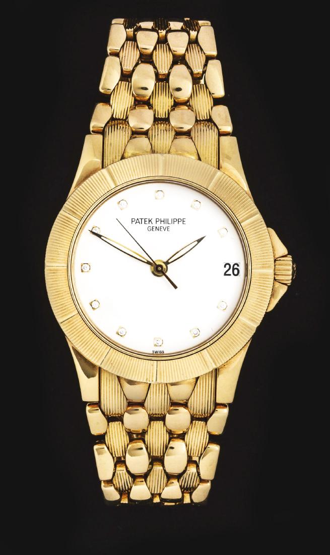 Patek Philippe 18K Yellow Gold Neptune White Diamond (1 of 7)