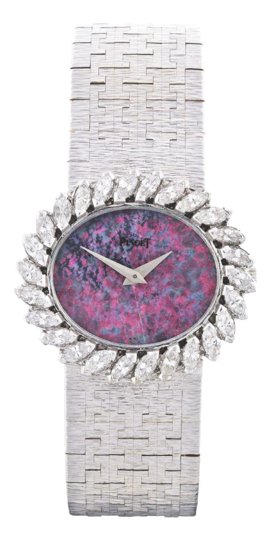Piaget 18k White Gold Black Opal Dial with Diamond Set (1 of 3)