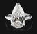Large 8.05 Carat Pear Shaped Diamond & Platinum