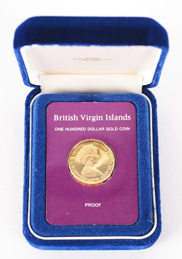 1978 Gold $100 British Virgin Islands Coin. (1 of 3)