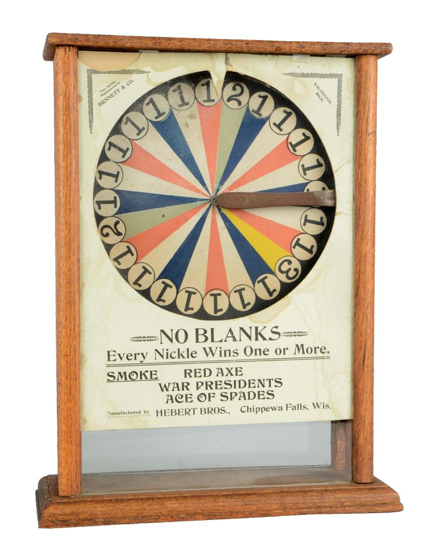 **5¢ Bennett & Co. No Blanks Cigar Trade Stimulator. (1 of 7)