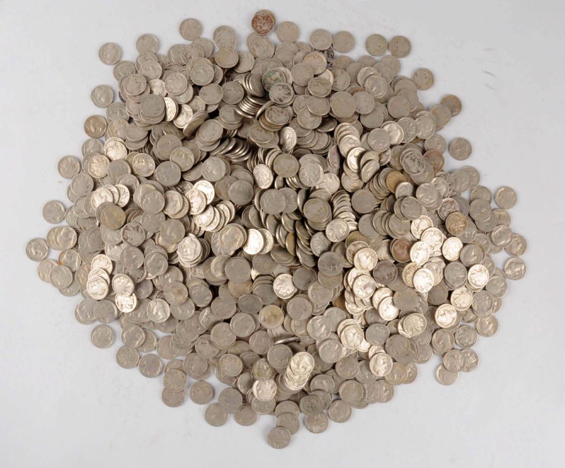 Large Lot of Buffalo Nickels. (1 of 1)
