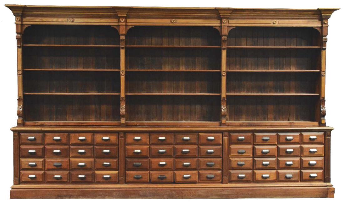 Apothecary Cabinet And Shelves. (1 of 4)