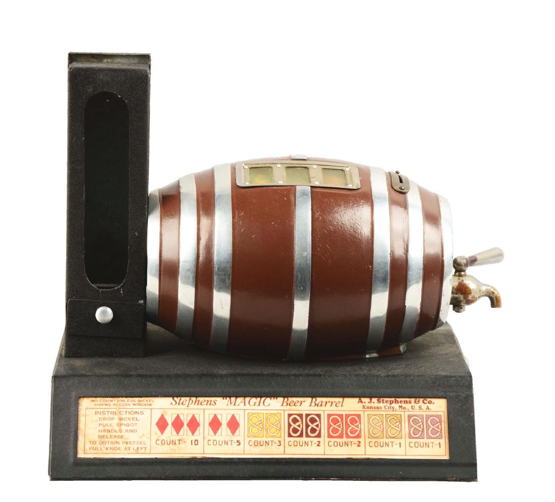 **5¢ A. J. Stephens "MAGIC" Beer Barrel Trade (1 of 7)