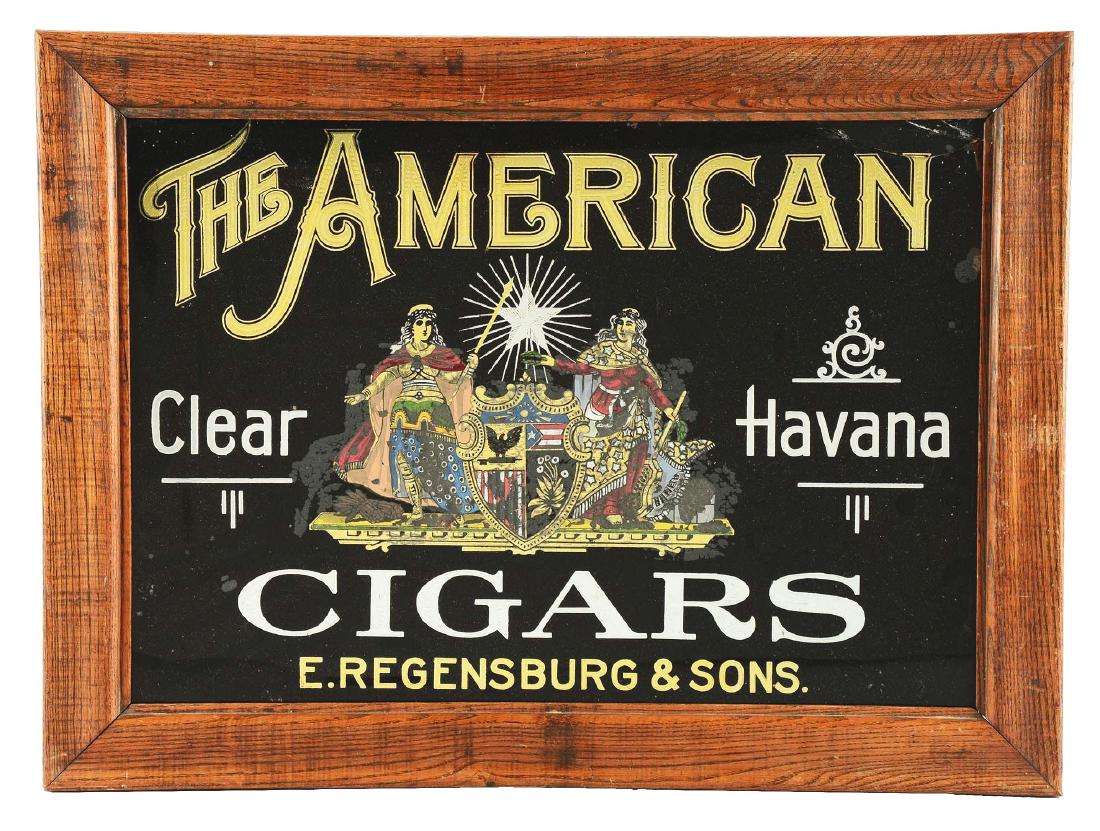 The American Clear Havana Cigars Reverse On Glass (1 of 3)