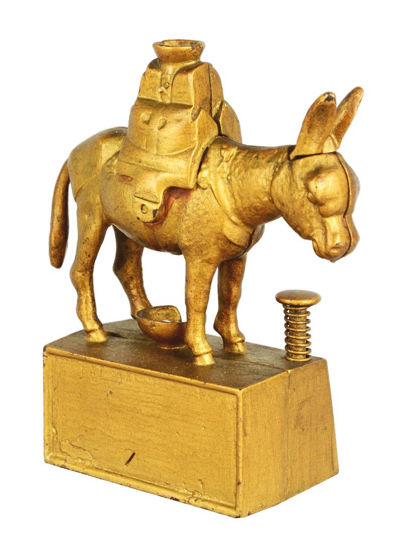 Cast Iron Donkey Heads Or Tails Cigar Cutter. (1 of 3)