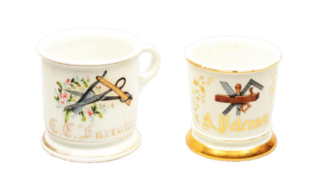 Lot Of 2: Occupational Carpenter's & Barber's Shaving (1 of 7)