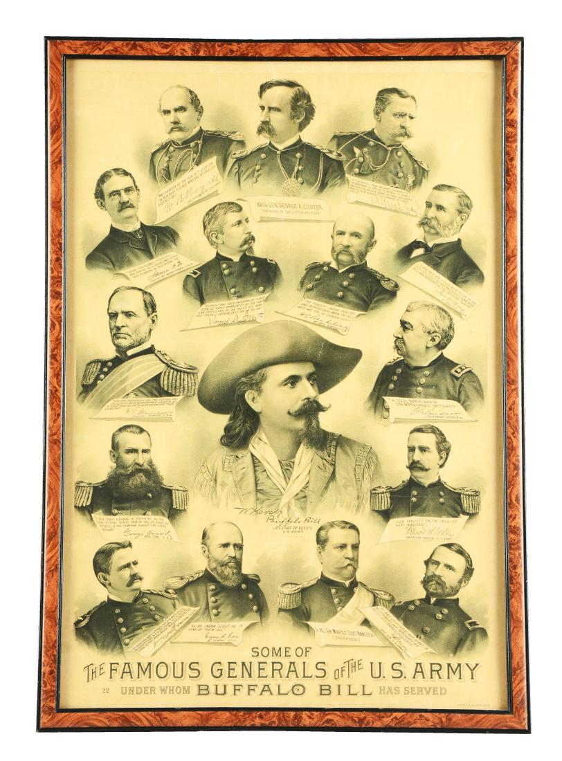 Buffalo Bill Lithograph. (1 of 3)