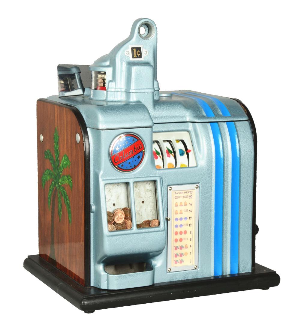 **1¢ Groetchen Tool Columbia Slot Machine. (1 of 6)