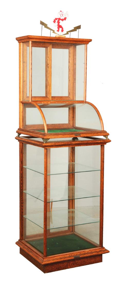 J.W. Winchester Reddy Killowatt Glass Display Cabinet. (1 of 8)