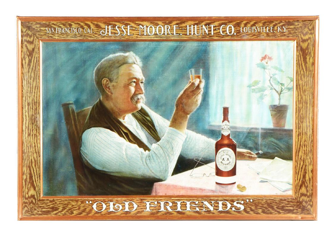 Jesse Moore Bourbon Lithograph On Tin. (1 of 11)