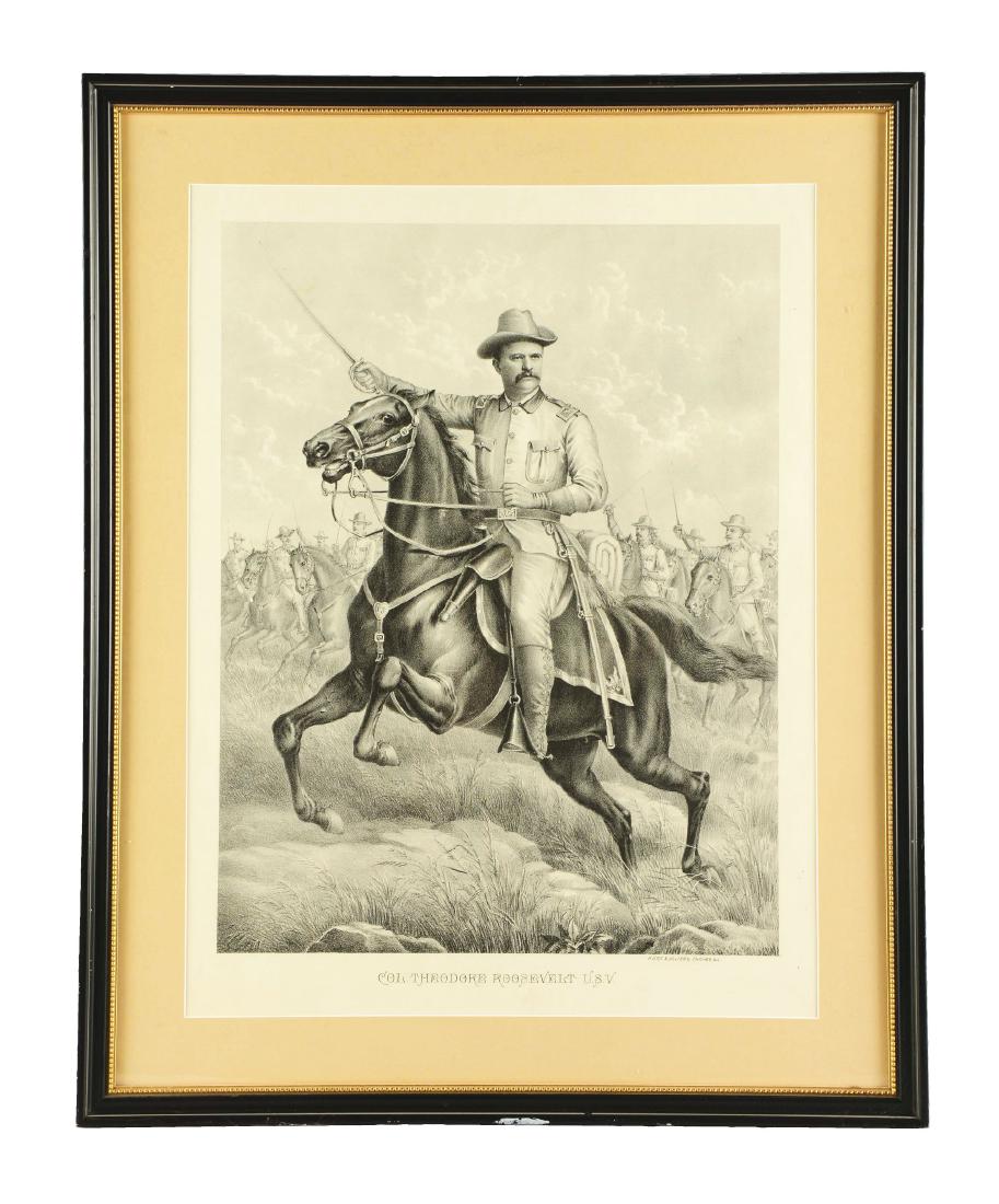 Framed Black And White Theodore Roosevelt Print. (1 of 3)