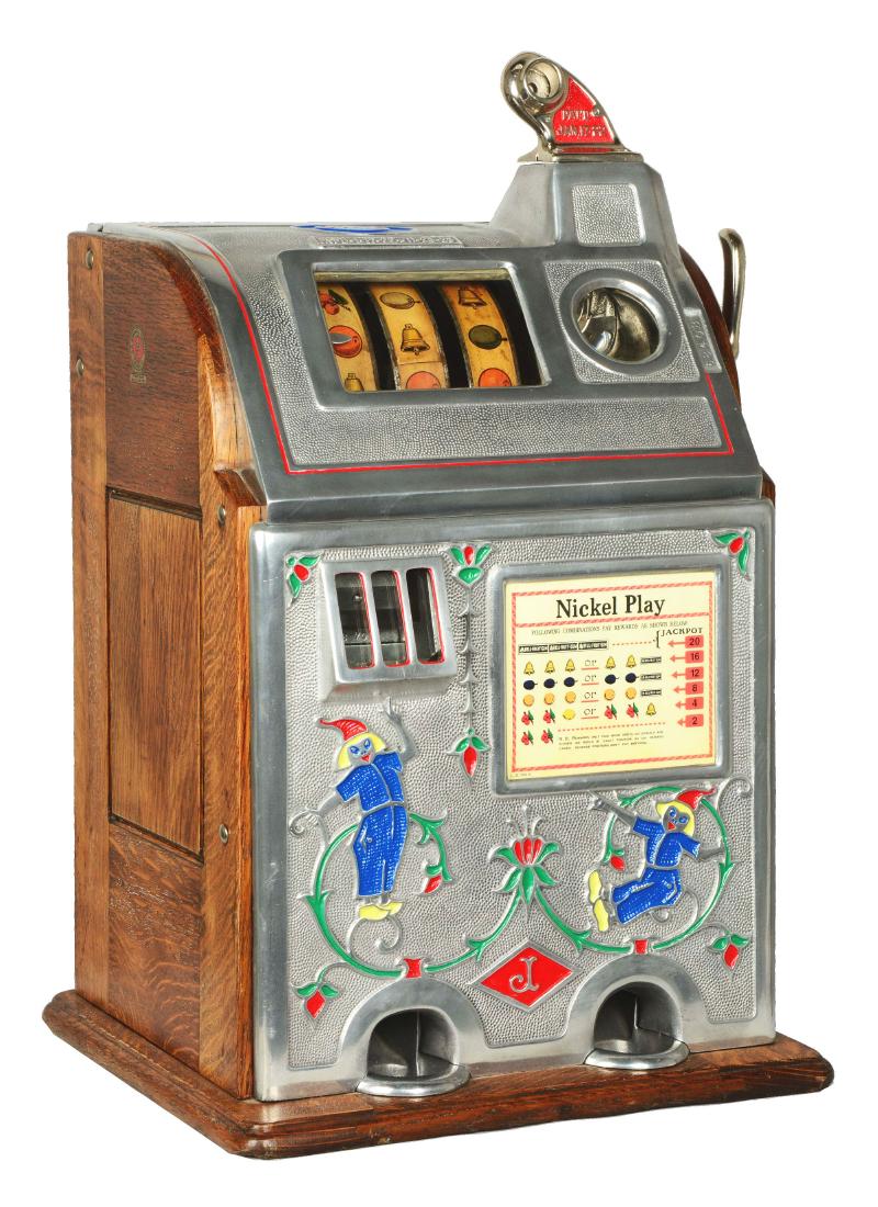 **5¢ O.D. Jennings Jackpot Dutch Boy Slot Machine. (1 of 6)