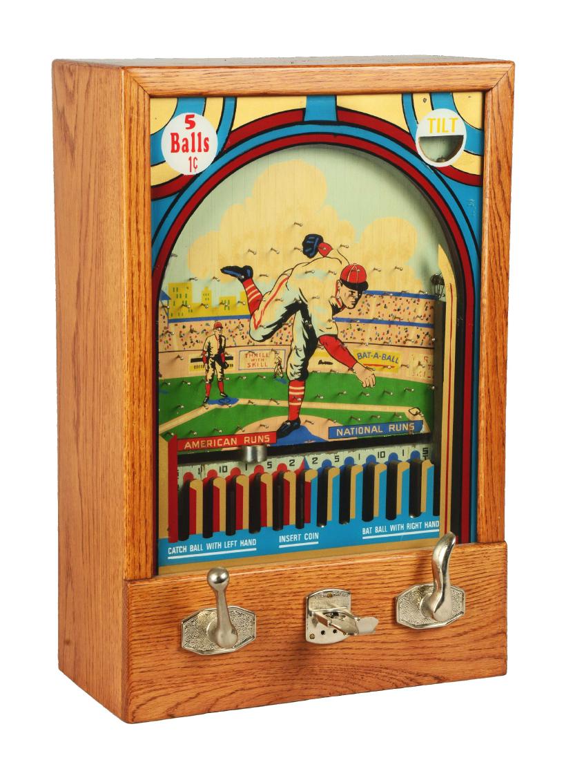 1¢ Munves Bat-A-Ball Arcade Game. (1 of 6)