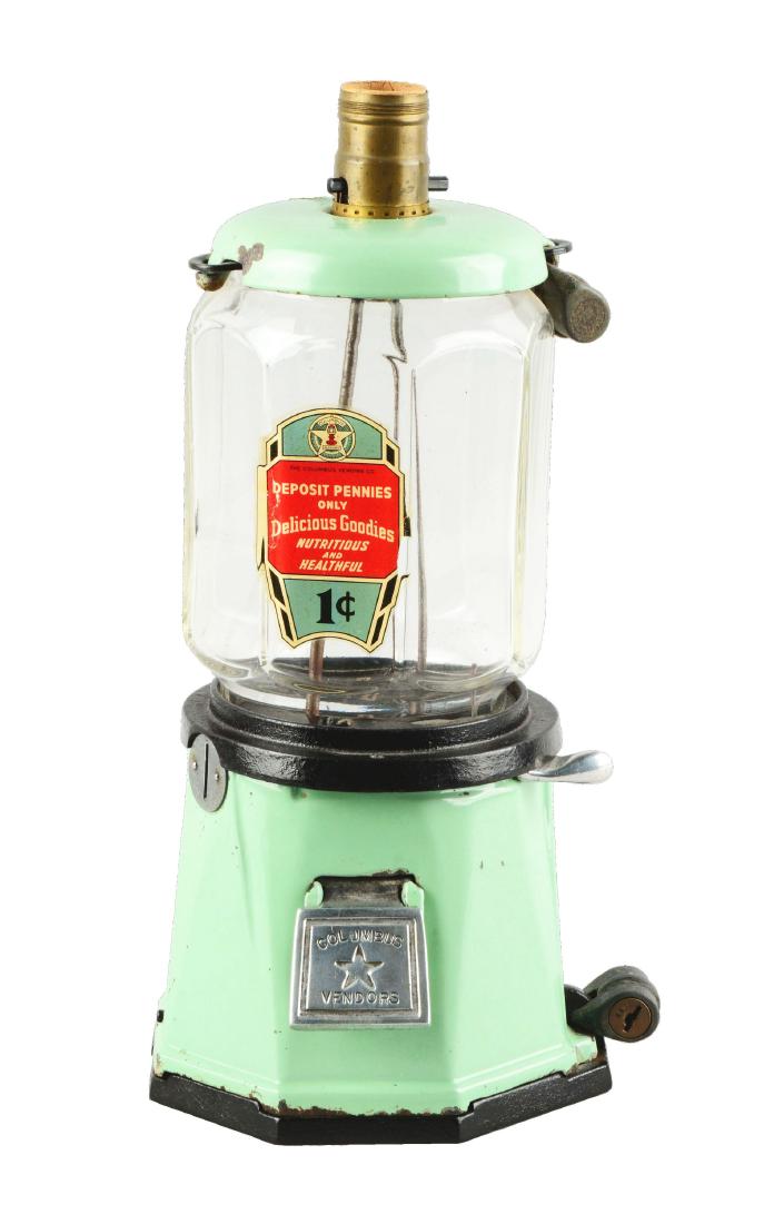 1¢ Columbus Model 21 Peanut Vending Machine. (1 of 4)