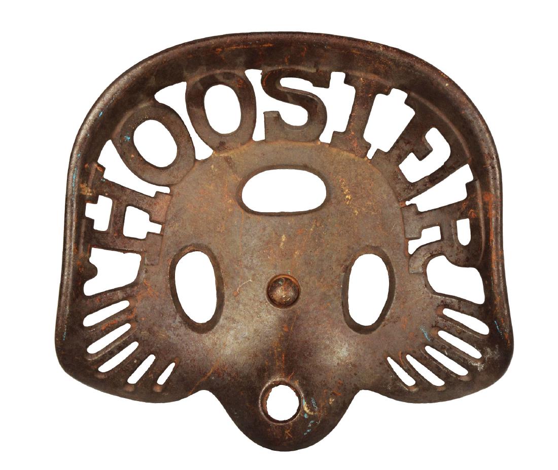 Cast Iron "HOOSIER" Implement Seat. (1 of 2)