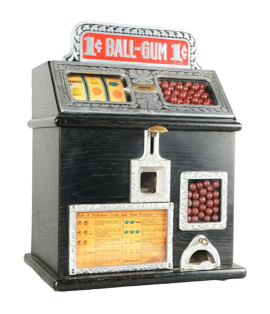 1¢ Caille Ball Gum Vendor Trade Stimulator. (1 of 6)