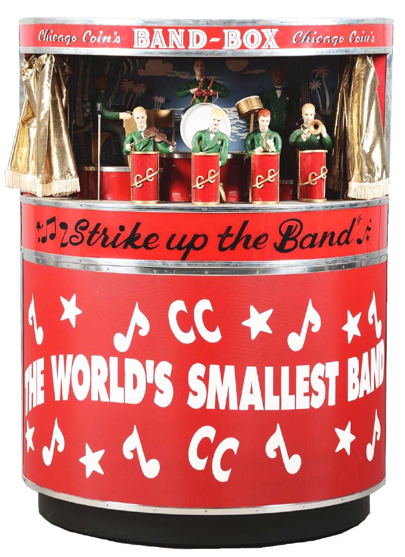 1950's Chicago Coin's Band Box With Stand. (1 of 14)