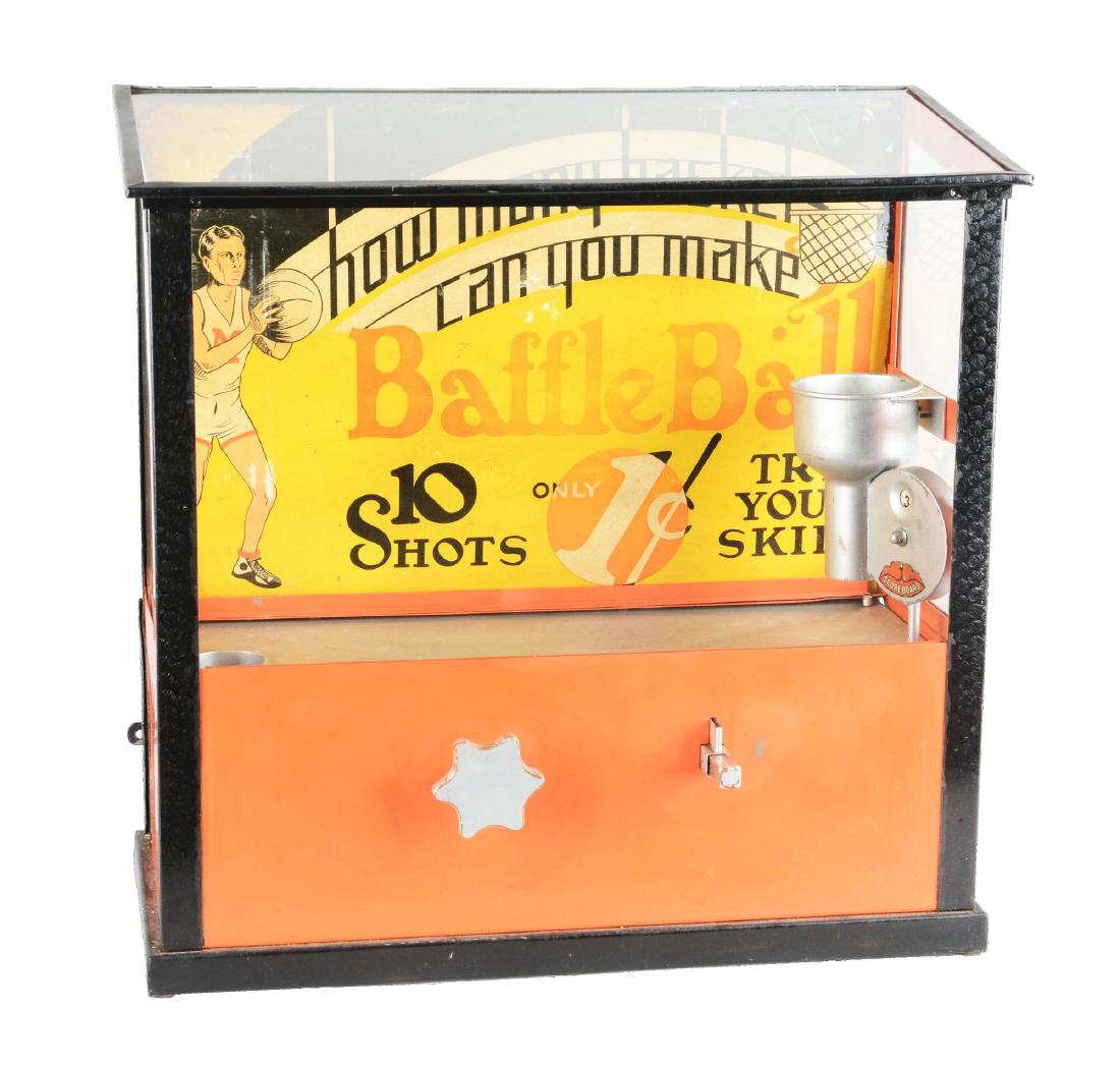 1¢ Bally Mfg. Baffle Ball Countertop Arcade Machine. (1 of 7)