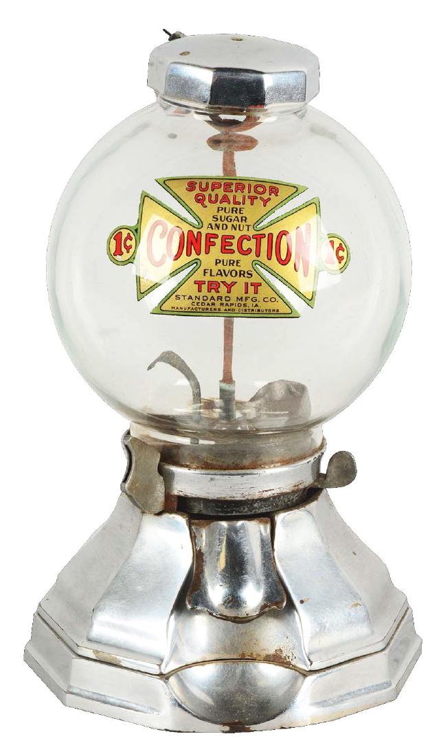 1¢ Standard Mfg. Co. Gum Ball Machine. (1 of 3)
