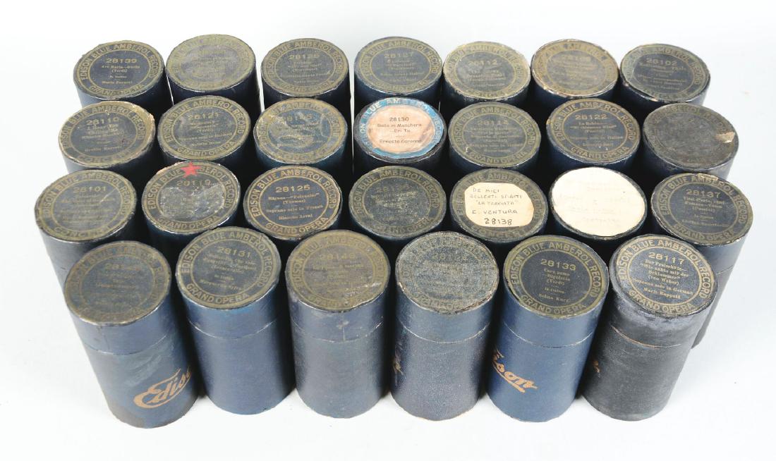 Lot Of 27: Edison 4-Minute Blue Amberol Concert Series (1 of 2)