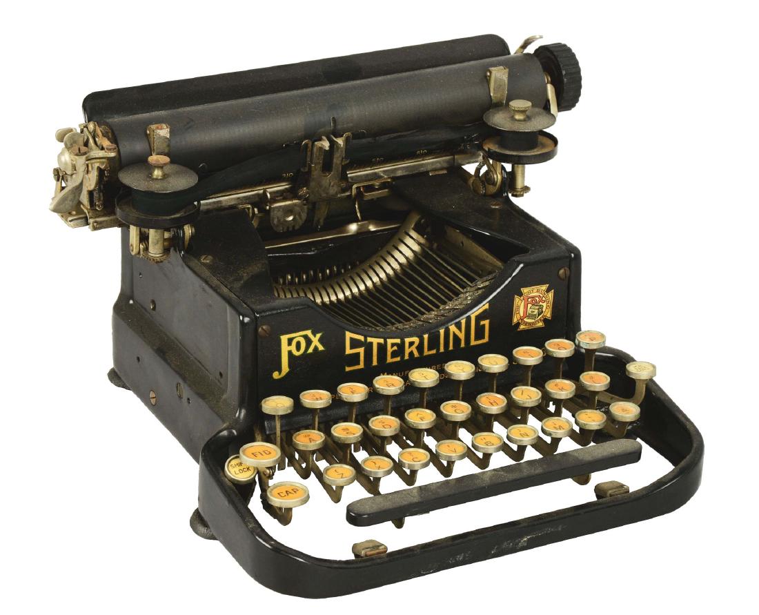 Fox Sterling No. 3 Typewriter. (1 of 2)