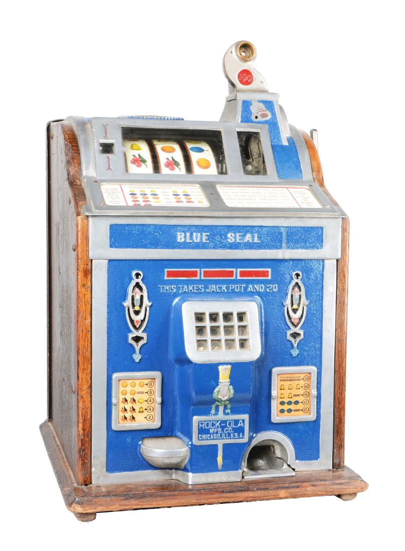 **5¢ Rock-Ola/Watling "Blue Seal" Slot Machine. (1 of 14)
