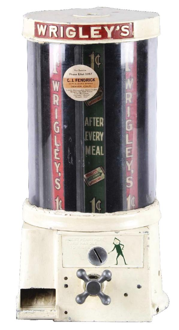 1¢ Wrigley’s Chewing Gum Vending Machine. (1 of 2)