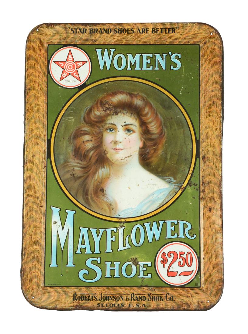 Women's Mayflower Shoe Tin Sign. (1 of 4)