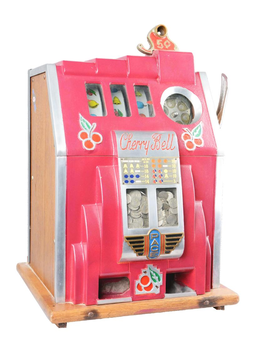 **5¢ Pace "Cherry Bell" Slot Machine. (1 of 14)