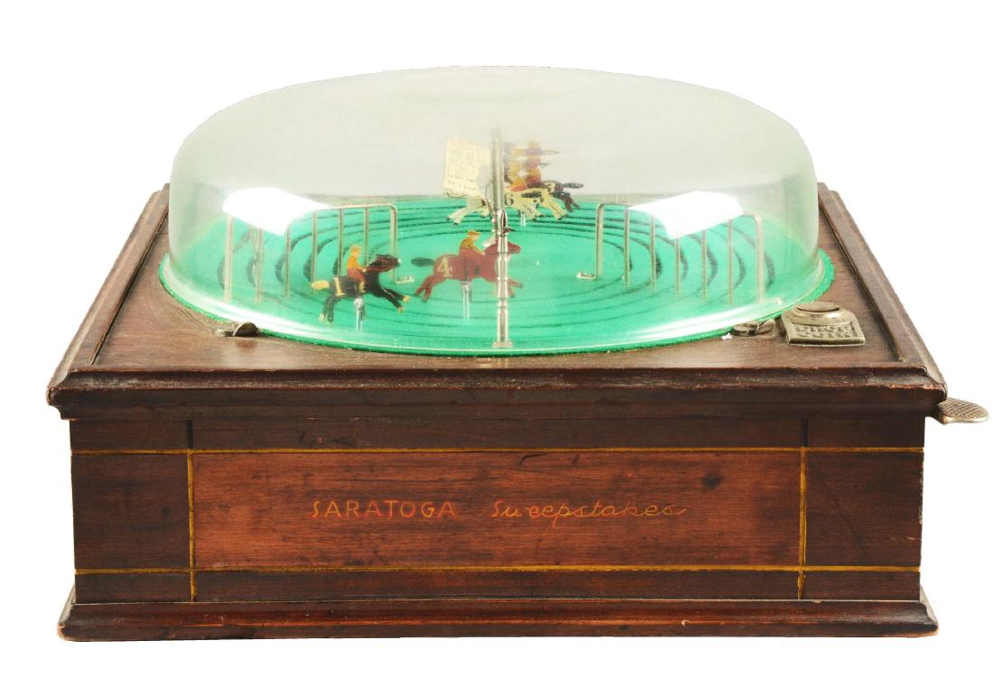 **25¢ H.C. Evans Saratoga Sweepstakes Horse Race Trade (1 of 9)